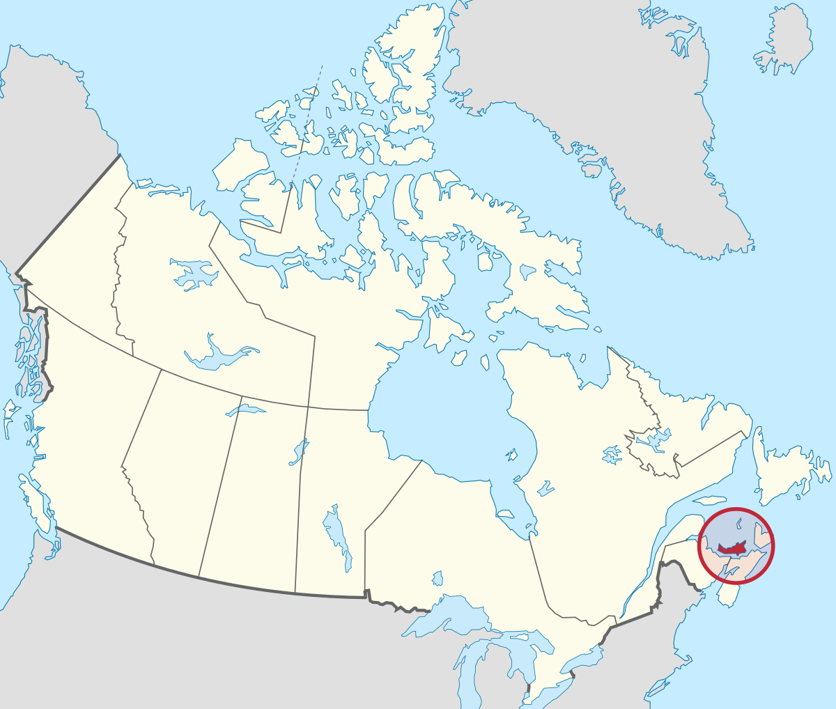 Outline of Prince Edward Island