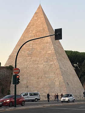 Pyramid of Cestius in Rome