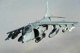 British Harrier GR.9 sobre Afganistán, 2008.