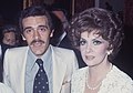 Rino Barillari con Gina Lollobrigida - 1970 Premio Via dei Condotti al Caffè Greco