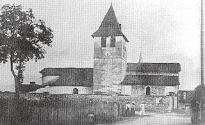 Le prieuré Saint-Vallier au début du XXe siècle.