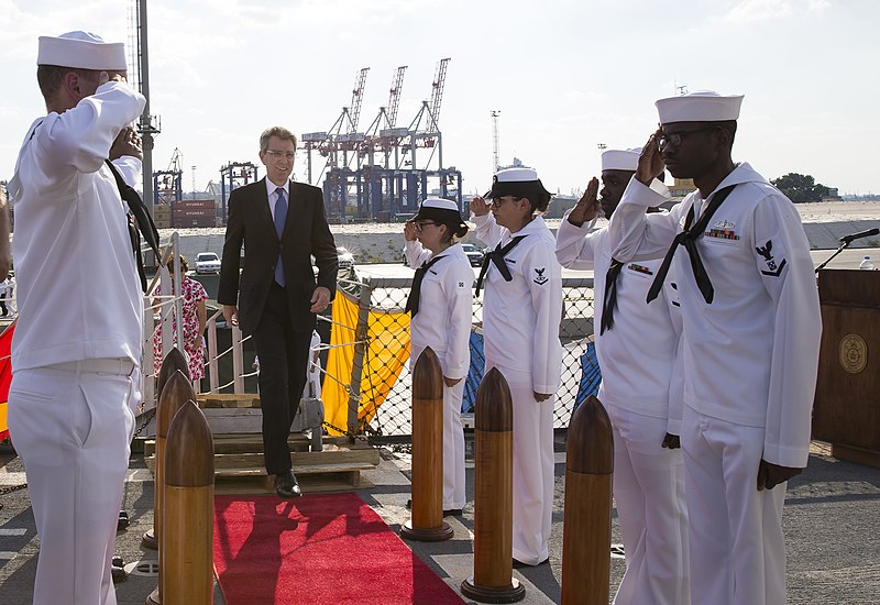 File:Reception with Ambassador Pyatt Aboard USS ROSS, July 24, 2016 (28299366930).jpg