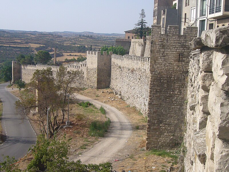 File:Recinte fortificat de Cervera vist des del carrer Nou 03.JPG