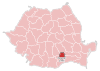 Զարգացման Բուխարեստի տարածաշրջանը Ռումինիայի քարտեզին
