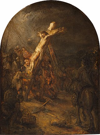 <i>Raising of the Cross</i> (study, Rembrandt)
