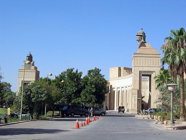 Iraq's Republican Palace in Baghdad under CPA occupation in August 2003.