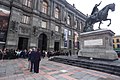 The 2017 equestrian statue of Charles IV of Spain restoration inauguration day