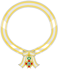 Nastro del Grado di Gran Croce dell'Ordine di Isabella la Cattolica (maschio).svg