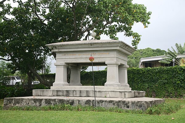 Wyllie tomb at the Royal Mausoleum of Hawaii.