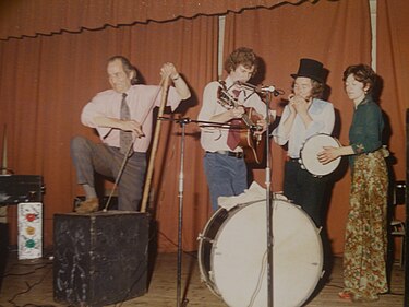 Carpenter, second from left, performing with his band RonPerforming.JPG