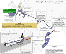 Il percorso del volo dirottato