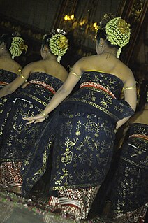 Bedhaya Indonesian traditional dance of javanese people