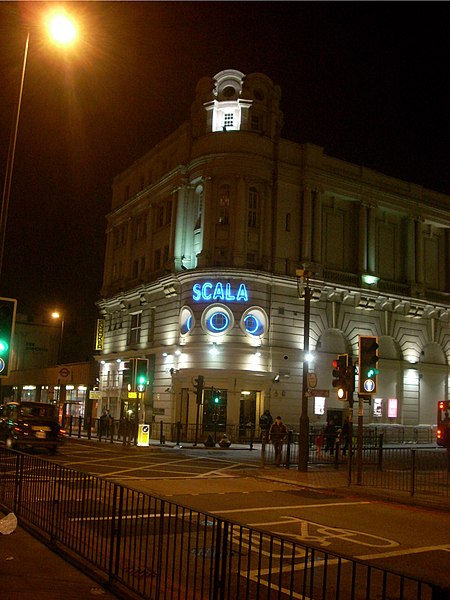 The Scala was previously the King's Cross Cinema, established on Pentonville Road in 1920.