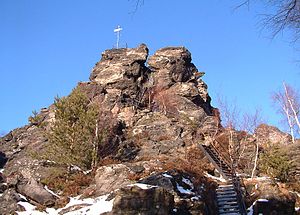 The Scharfenstein with stairs