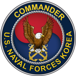 Sceau de commandant, États-Unis Forces navales de Corée.png