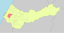 District de Shalu - Carte