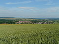 Vue du village depuis la colline de Châtel-Saint-Jean.