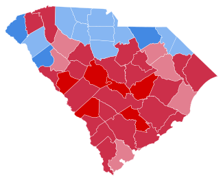 Résultats de l'élection présidentielle de Caroline du Sud 1964.svg