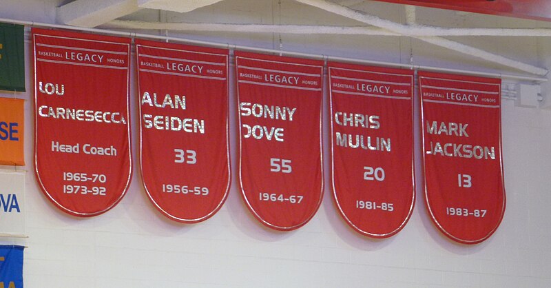File:St. John's retired numbers 13,20,33, and 55.jpg