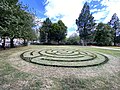 The prayer labyrinth in the cathedral's South Gardens.