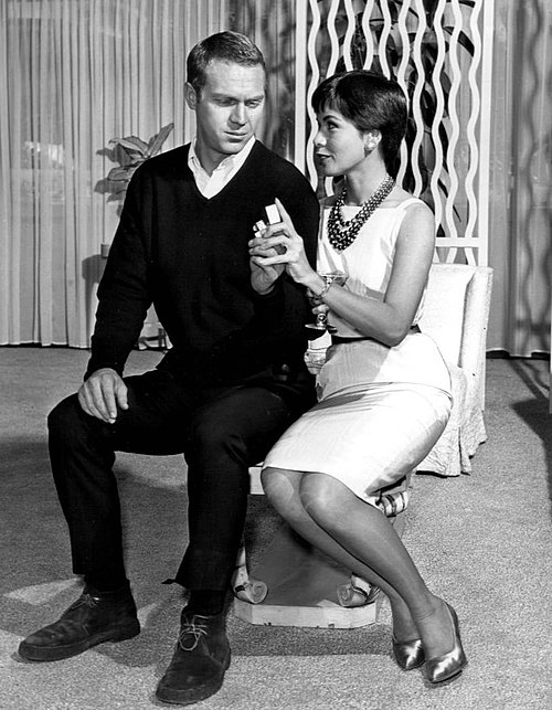 Steve McQueen and wife Neile Adams in "Man from the South" (1960)
