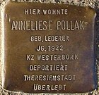 Stolperstein für Anneliese Pollak