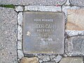 der Stolperstein für Isidor Cahn