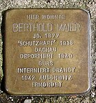 Stolperstein für Berthold Maier