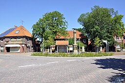 Suhlendorf Alter Marktplatz mit Denkmal August 2020