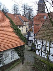 Tecklenburg, Blick auf einen Teil des Stadtkernes