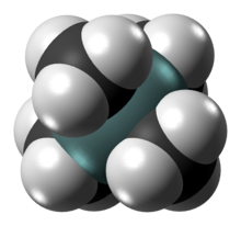 Tetramethylsilane molecule spacefill from xtal.png