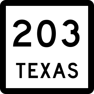 <span class="mw-page-title-main">Texas State Highway 203</span> Highway in Texas