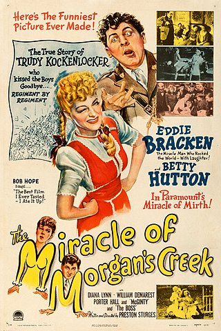 <i>The Miracle of Morgans Creek</i> 1944 film by Preston Sturges