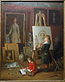 Derivative of this file showing The Painting Lesson (1881) by James Reeve Stuart