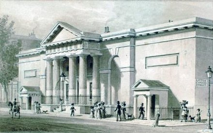 The Russell Institution building, Great Coram Street, 1827 The Russell Institution building - 1827.jpg