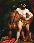 The Wrestlers by William Etty