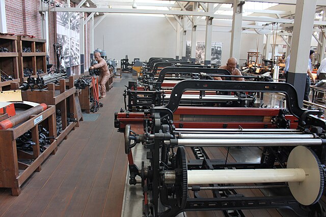 The mass-produced Toyoda automated loom, displayed at Toyota Museum in Aichi-gun, Japan