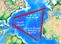 تصوير للنموذج الكلاسيكي تجارة مثلثية.