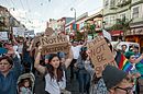 Protesters march through San Francisco's Castro District on November 13, 2016[272]