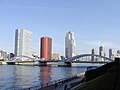 勝鬨橋（上京したモネが勤務するウェザーエキスパーツへの通勤路）[43]