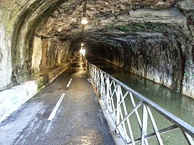 A Besançon alagút-csatorna cikk szemléltető képe