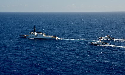 Charles Moulthrope (upper right) crossing the Atlantic Ocean in 2021 U.S. Coast Guard ships depart Puerto Rico to strengthen Trans-Atlantic ties 210401-G-ID129-3193.jpg