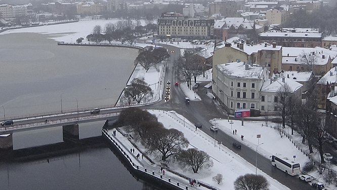 View of Vyborg and Petrovsky Bridge