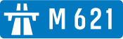 M621 motorway shield