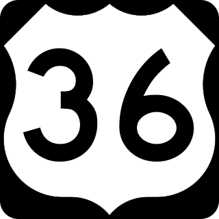 U.S. Route 36 in Missouri Section of U.S. Highway in Missouri, United States