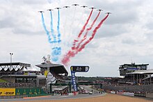 Fly-over with the tricolor of France United-autosports-le-mans-2018-169 (41048826150).jpg
