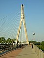 Čeština: Świętokrzyski most ve Varšavě, pohled k pražské straně řeky od sředoměstské help}}nápověda English: Świętokrzyski bridge in Warsaw, looking from Śródmieście to Praga help