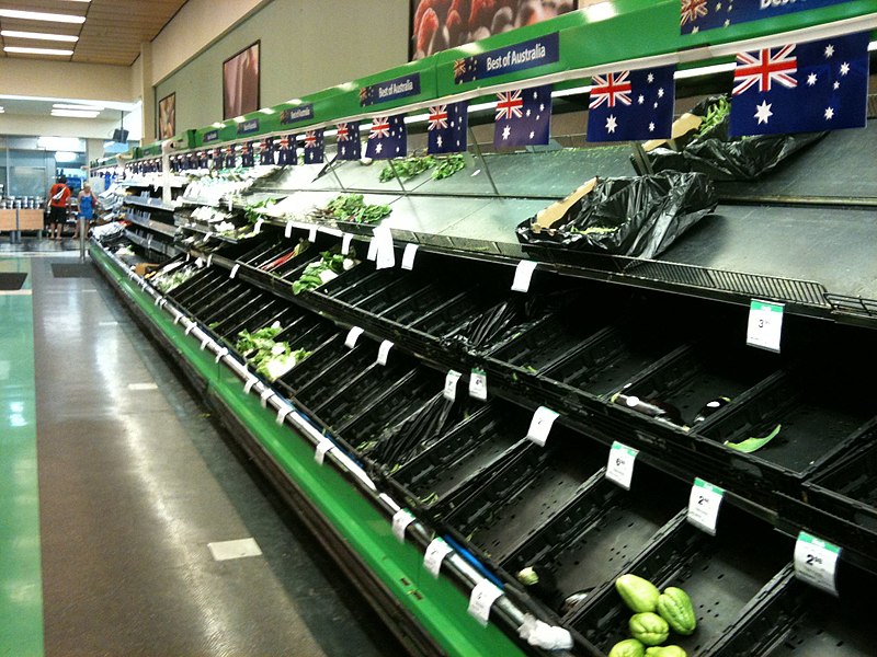 File:Vegetable section empty in a supermarket in Kenmore.jpg
