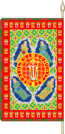 Hypothetical banner of the Golden Ambrosian Republic Vessillo della Repubblica Ambrosiana (1447-1450).svg