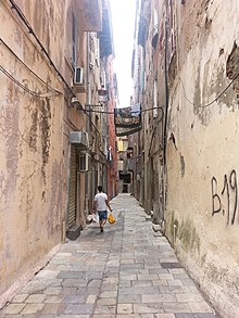 Vicolo nel centro di Bastia